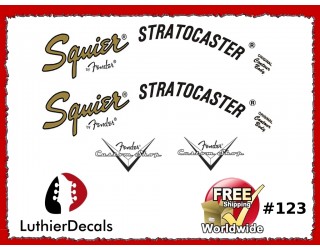 Fender Squier Stratocaster Guitar Decal #123
